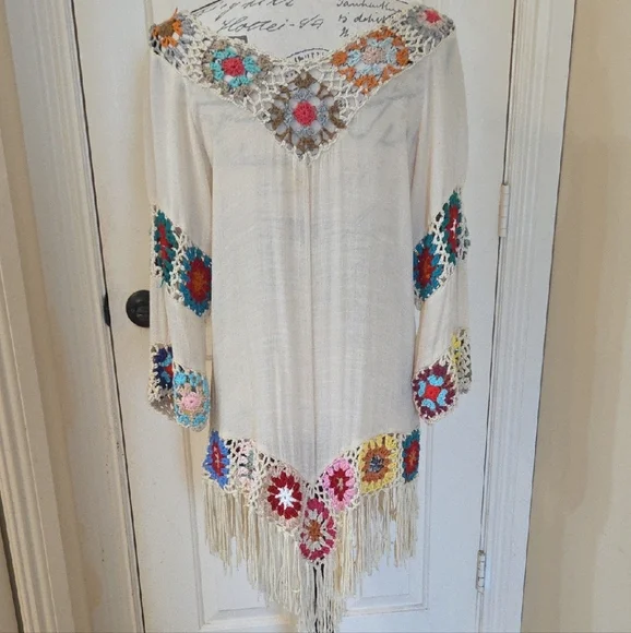 Bohemian Crochet Fringe Top - Picture 5 of 7